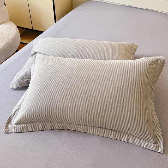 91家纺网 家纺一手货源 找家纺 木易 2026新款全棉磨毛印花四件套 邦尼 灰