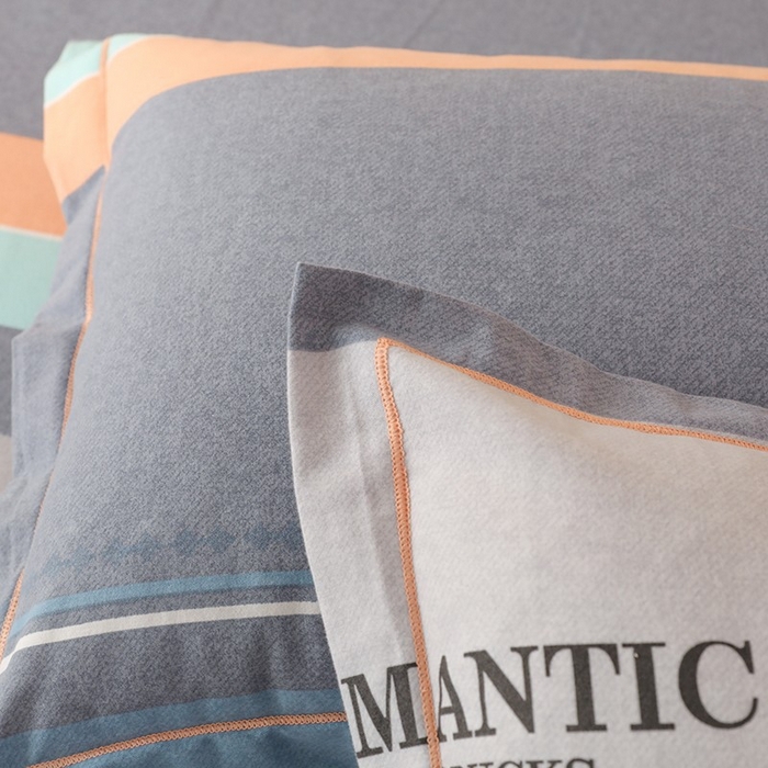 91家纺网 家纺一手货源 找家纺 木易家居 2026新款全棉磨毛印花四件套 幻真