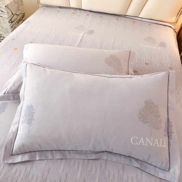 91家纺网 家纺一手货源 找家纺 木易家居 2026新款全棉磨毛印花四件套 米娅-灰