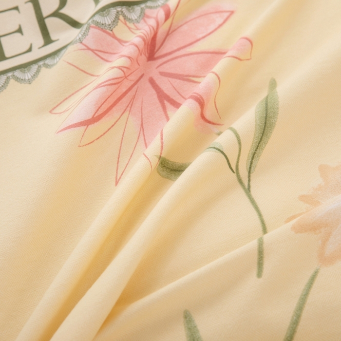 91家纺网 家纺一手货源 找家纺 木易家居 2026新款全棉磨毛印花四件套 莫奈花园