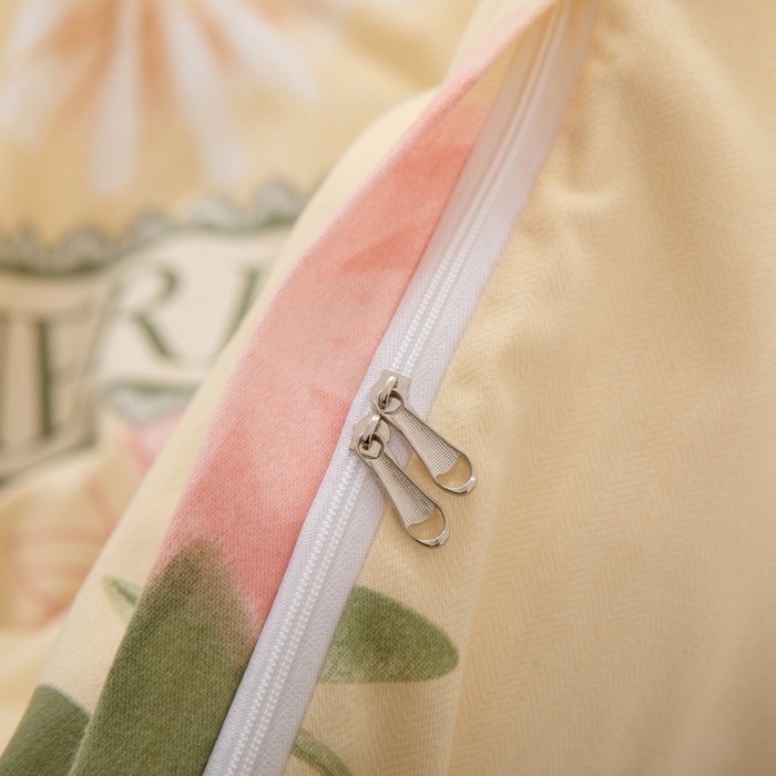 91家纺网 家纺一手货源 找家纺 木易家居 2026新款全棉磨毛印花四件套 莫奈花园