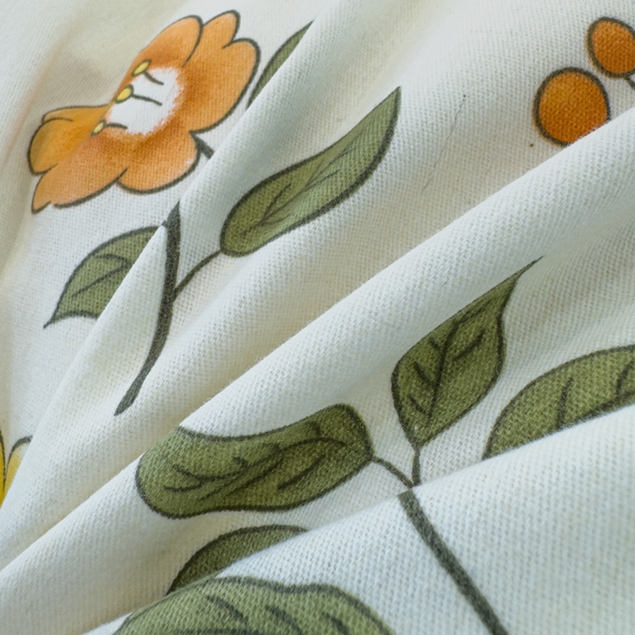 91家纺网 家纺一手货源 找家纺 木易家居 2026新款全棉磨毛印花四件套 田园风