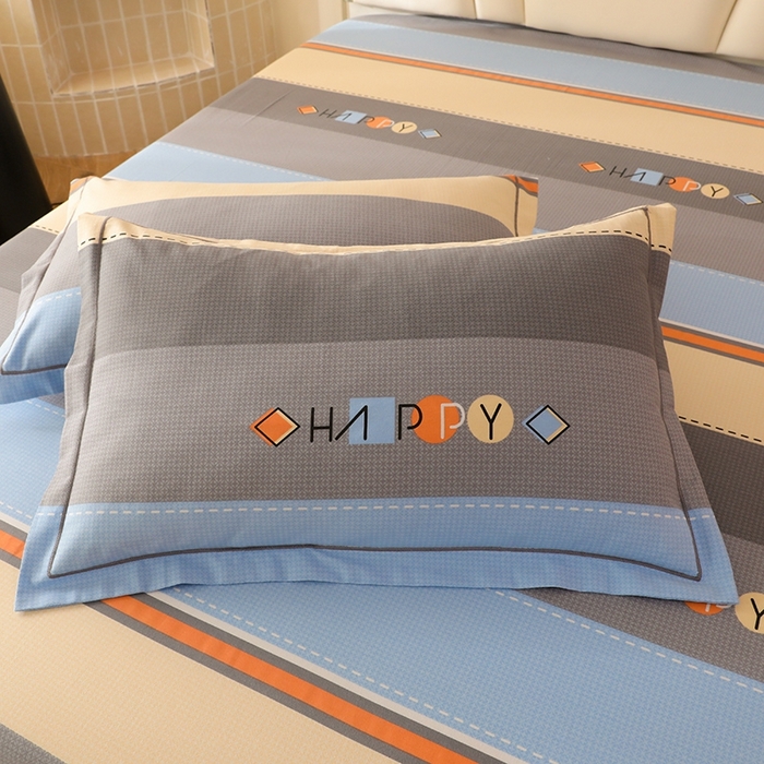 91家纺网 家纺一手货源 找家纺 木易家居 2026新款全棉磨毛印花四件套 心有所属