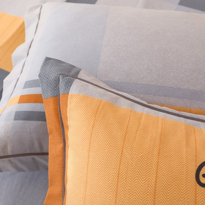 91家纺网 家纺一手货源 找家纺 木易家居 2026新款全棉磨毛印花四件套 印象欧风