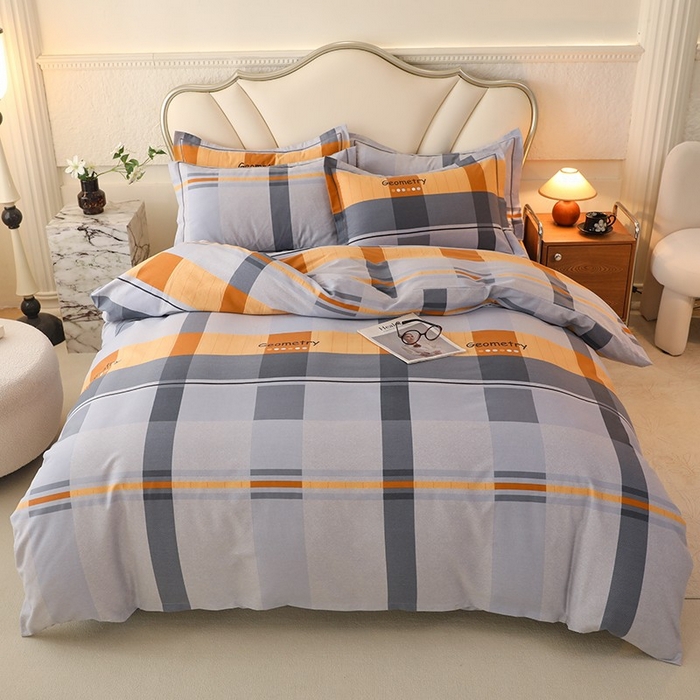 木易家居2026新款全棉磨毛印花四件套 印象欧风