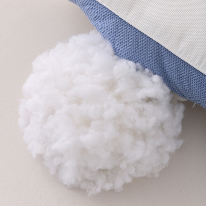 91家纺网 家纺一手货源 找家纺 织布人 2025新款枕芯云柔棉艾护颈SPA护颈枕头成人家用助睡眠专用枕芯 云柔艾护颈SPA枕-蓝色