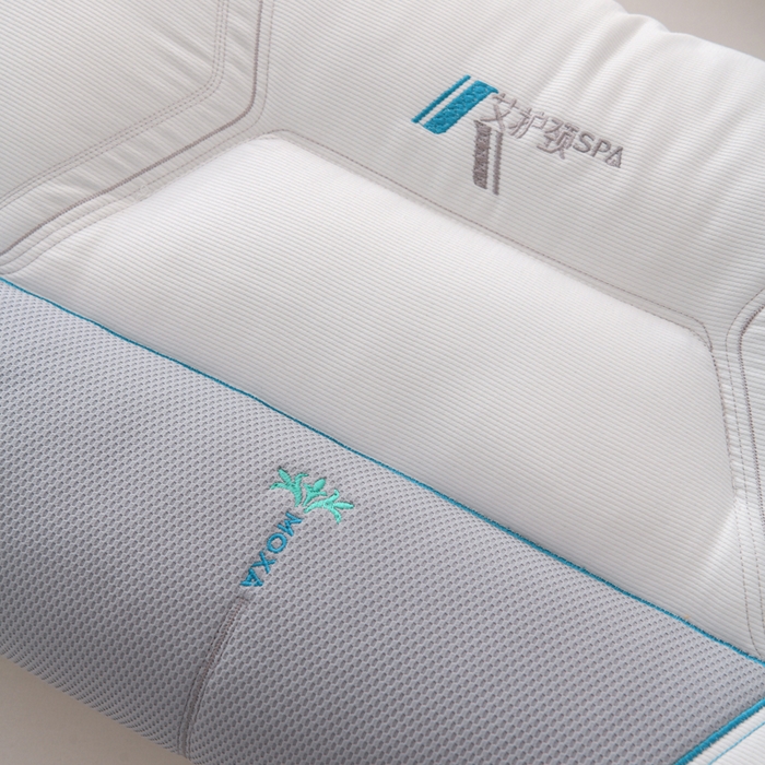 91家纺网 家纺一手货源 找家纺 织布人 2025新款枕芯云柔棉艾护颈SPA护颈枕头成人家用助睡眠专用枕芯 云柔艾护颈SPA枕-灰色