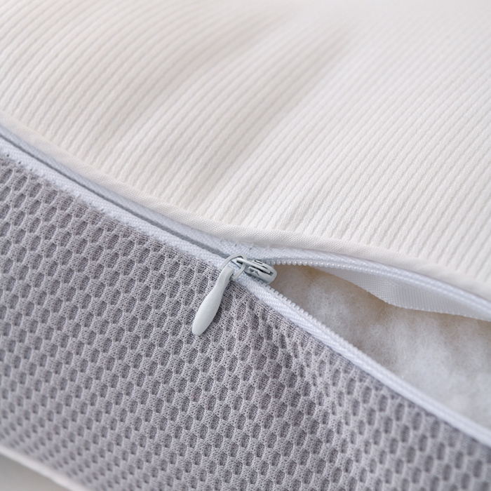 91家纺网 家纺一手货源 找家纺 织布人 2025新款枕芯云柔棉艾护颈SPA护颈枕头成人家用助睡眠专用枕芯 云柔艾护颈SPA枕-灰色