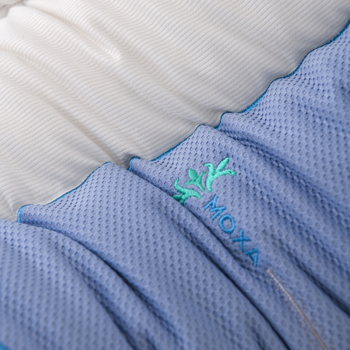 91家纺网 家纺一手货源 找家纺 织布人 2025新款枕芯云柔棉艾护颈SPA护颈枕头成人家用助睡眠专用枕芯 云柔艾护颈SPA枕-蓝色