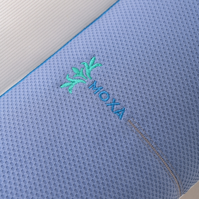 91家纺网 家纺一手货源 找家纺 织布人 2025新款枕芯云柔棉艾护颈SPA护颈枕头成人家用助睡眠专用枕芯 云柔艾护颈SPA枕-蓝色