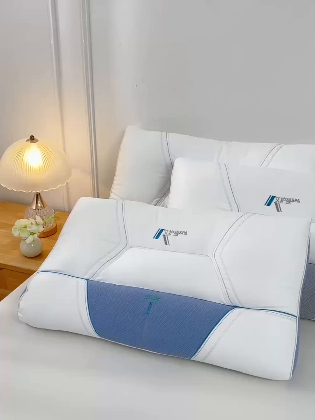 91家纺网 家纺一手货源 找家纺 （总）织布人 2025新款枕芯云柔棉艾护颈SPA护颈枕头成人家用助睡眠专用枕芯