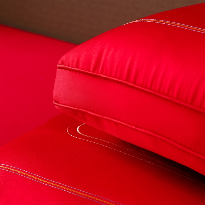 91家纺网 家纺一手货源 找家纺 织布人 2025新款枕芯全棉刺绣大红喜事婚庆送礼结婚专用护颈定型枕头枕芯 婚庆枕-喜上眉梢