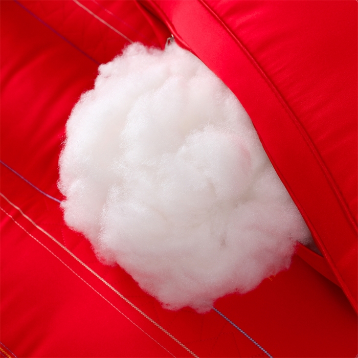 91家纺网 家纺一手货源 找家纺 织布人 2025新款枕芯全棉刺绣大红喜事婚庆送礼结婚专用护颈定型枕头枕芯 婚庆枕-喜上眉梢