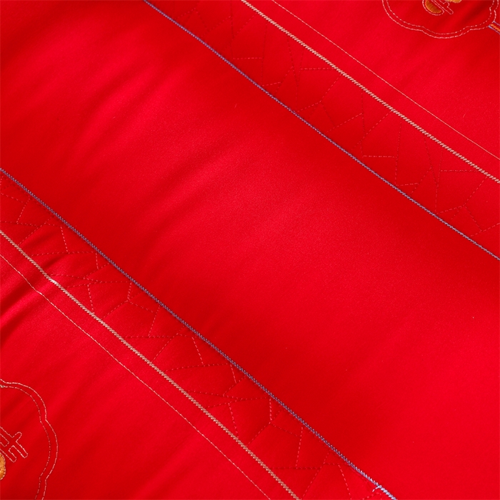 91家纺网 家纺一手货源 找家纺 织布人 2025新款枕芯全棉刺绣大红喜事婚庆送礼结婚专用护颈定型枕头枕芯 婚庆枕-喜上眉梢