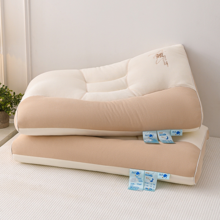 91家纺网 家纺一手货源 找家纺 （总）织布人 2025新款枕芯A类针织太空护颈枕头成人家用护颈椎助睡眠枕芯