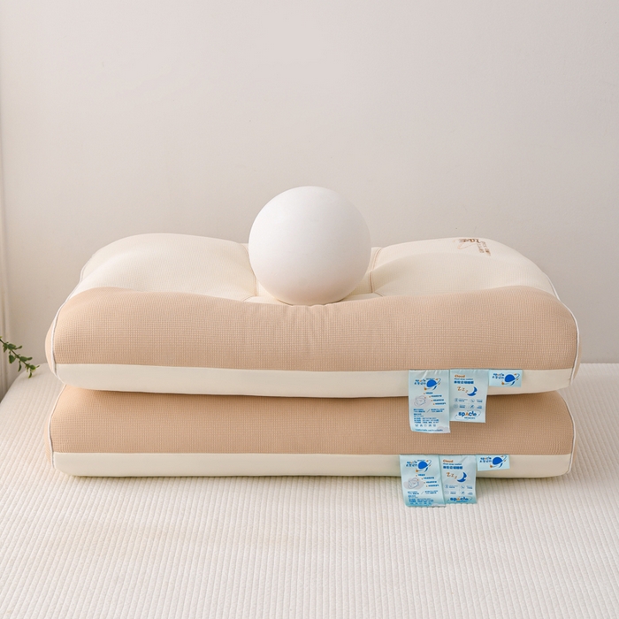 91家纺网 家纺一手货源 找家纺 （总）织布人 2025新款枕芯A类针织太空护颈枕头成人家用护颈椎助睡眠枕芯