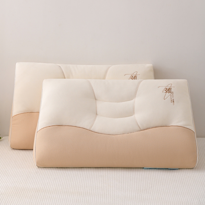 91家纺网 家纺一手货源 找家纺 （总）织布人 2025新款枕芯A类针织太空护颈枕头成人家用护颈椎助睡眠枕芯