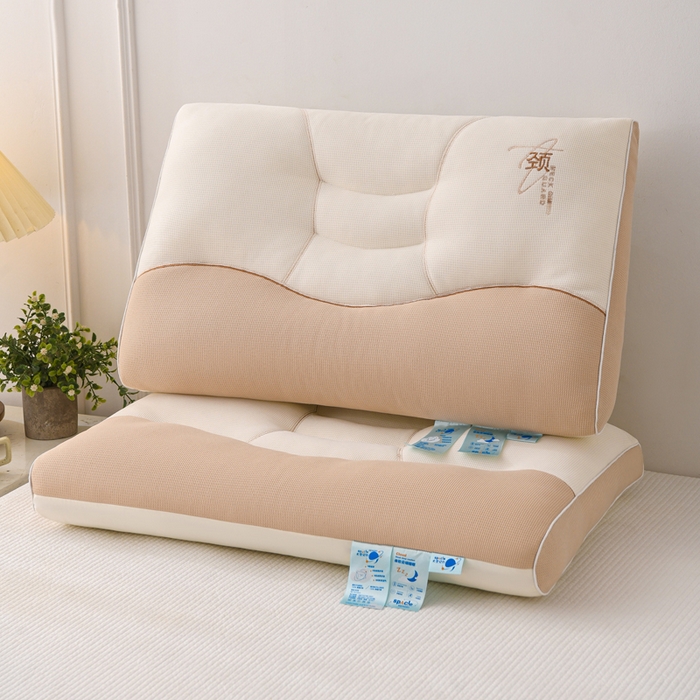 91家纺网 家纺一手货源 找家纺 （总）织布人 2025新款枕芯A类针织太空护颈枕头成人家用护颈椎助睡眠枕芯