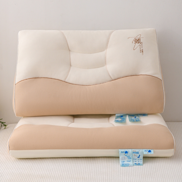 （总）织布人 2025新款枕芯A类针织太空护颈枕头成人家用护颈椎助睡眠枕芯