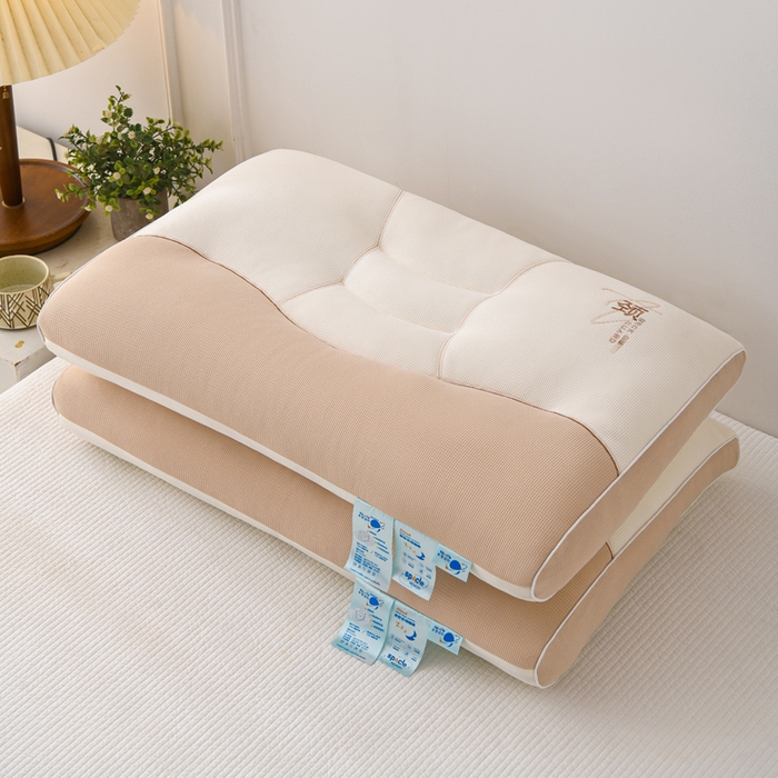 91家纺网 家纺一手货源 找家纺 （总）织布人 2025新款枕芯A类针织太空护颈枕头成人家用护颈椎助睡眠枕芯