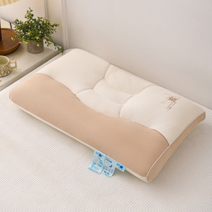 91家纺网 家纺一手货源 找家纺 （总）织布人 2025新款枕芯A类针织太空护颈枕头成人家用护颈椎助睡眠枕芯