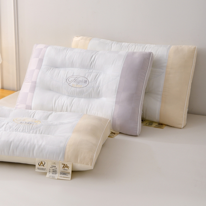 91家纺网 家纺一手货源 找家纺 （总）织布人 2025新款枕芯A类提花7A抗菌大豆护颈枕头学生成人家用护颈定型枕芯