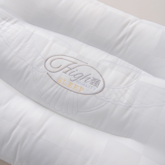 91家纺网 家纺一手货源 找家纺 织布人 2025新款枕芯A类提花7A抗菌大豆护颈枕头学生成人家用护颈定型枕芯 7A抗菌提花大豆枕-灰色