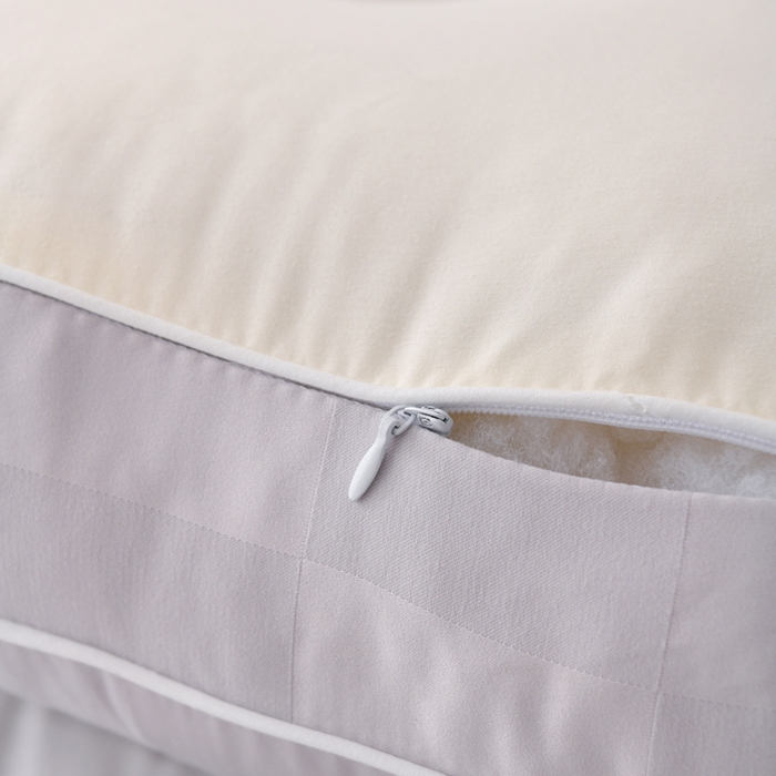 91家纺网 家纺一手货源 找家纺 织布人 2025新款枕芯A类提花7A抗菌大豆护颈枕头学生成人家用护颈定型枕芯 7A抗菌提花大豆枕-灰色