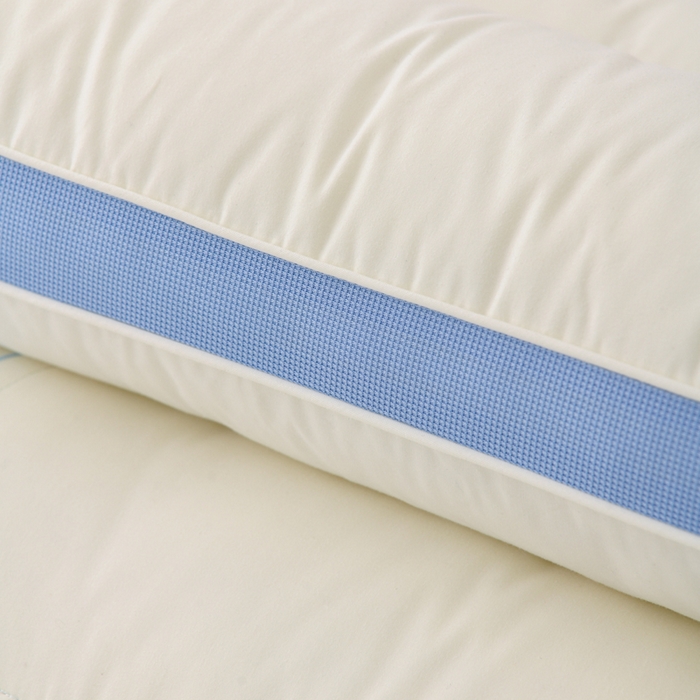 91家纺网 家纺一手货源 找家纺 织布人 2025新款枕芯A类全棉熊护卫大豆亲子枕儿童学生枕成人家用枕头 A类熊护卫全棉大豆枕-蓝色