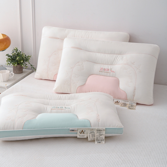 91家纺网 家纺一手货源 找家纺 （总）织布人 2025新款枕芯A类全棉刺绣森睡眠大豆枕头成人家用护颈枕学生枕头