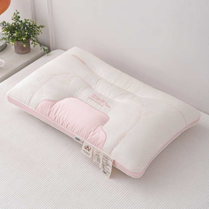 91家纺网 家纺一手货源 找家纺 （总）织布人 2025新款枕芯A类全棉刺绣森睡眠大豆枕头成人家用护颈枕学生枕头