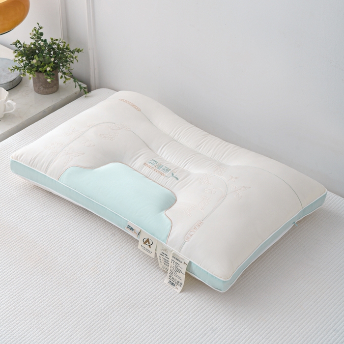 91家纺网 家纺一手货源 找家纺 （总）织布人 2025新款枕芯A类全棉刺绣森睡眠大豆枕头成人家用护颈枕学生枕头