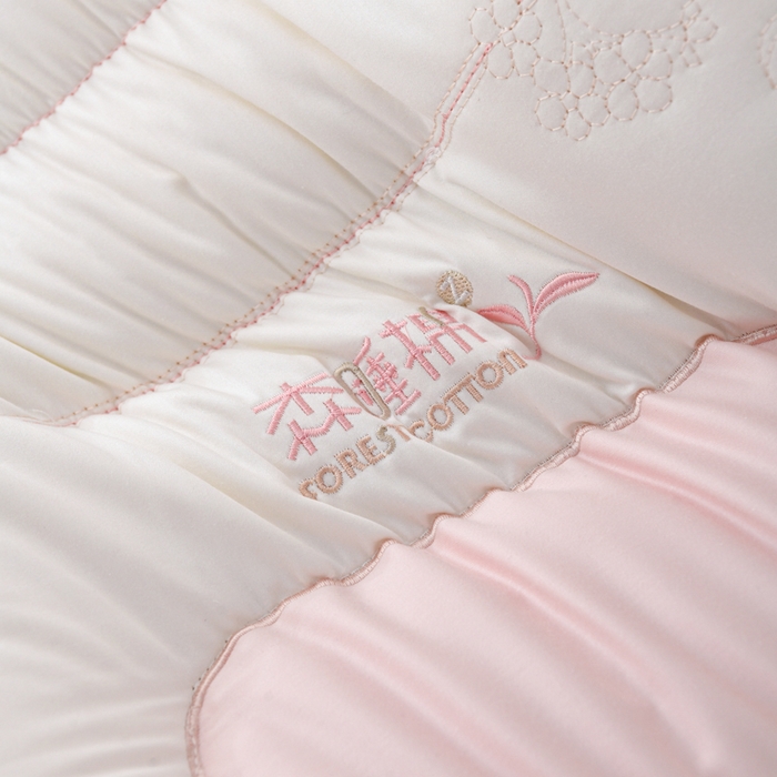 91家纺网 家纺一手货源 找家纺 织布人 2025新款枕芯A类全棉刺绣森睡眠大豆枕头成人家用护颈枕学生枕头 A类森睡眠大豆枕-粉色