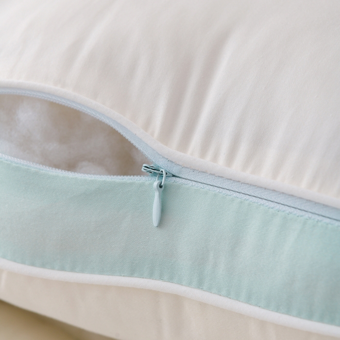 91家纺网 家纺一手货源 找家纺 织布人 2025新款枕芯A类全棉刺绣森睡眠大豆枕头成人家用护颈枕学生枕头 A类森睡眠大豆枕-蓝色