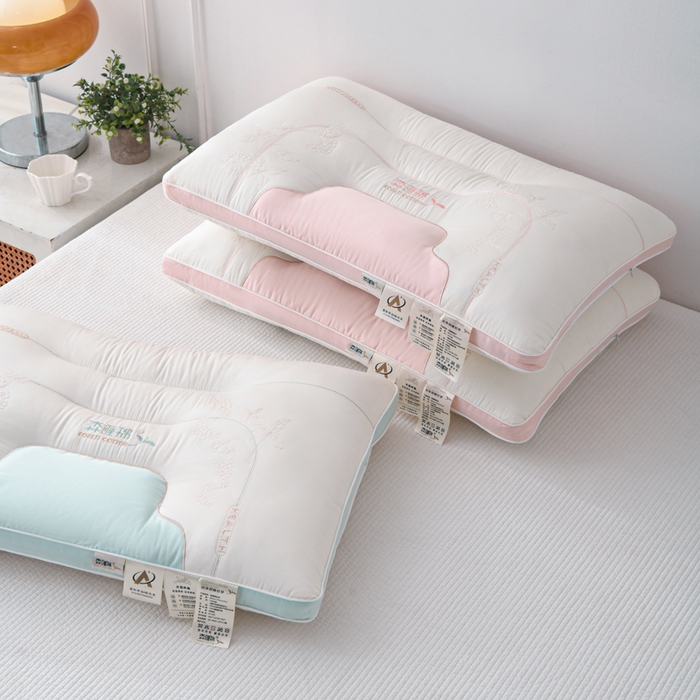 91家纺网 家纺一手货源 找家纺 织布人 2025新款枕芯A类全棉刺绣森睡眠大豆枕头成人家用护颈枕学生枕头 组合图