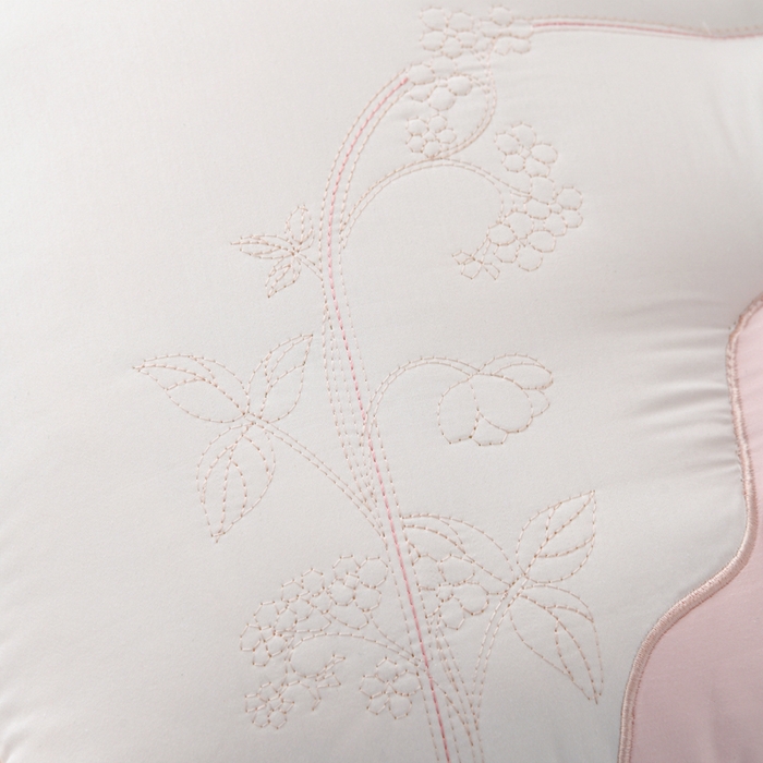 91家纺网 家纺一手货源 找家纺 织布人 2025新款枕芯A类全棉刺绣森睡眠大豆枕头成人家用护颈枕学生枕头 A类森睡眠大豆枕-粉色