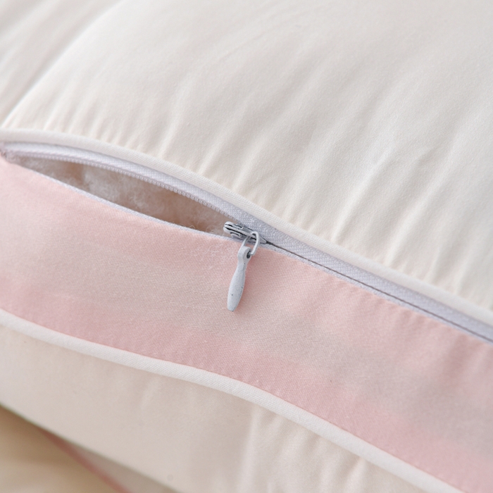 91家纺网 家纺一手货源 找家纺 织布人 2025新款枕芯A类全棉刺绣森睡眠大豆枕头成人家用护颈枕学生枕头 A类森睡眠大豆枕-粉色