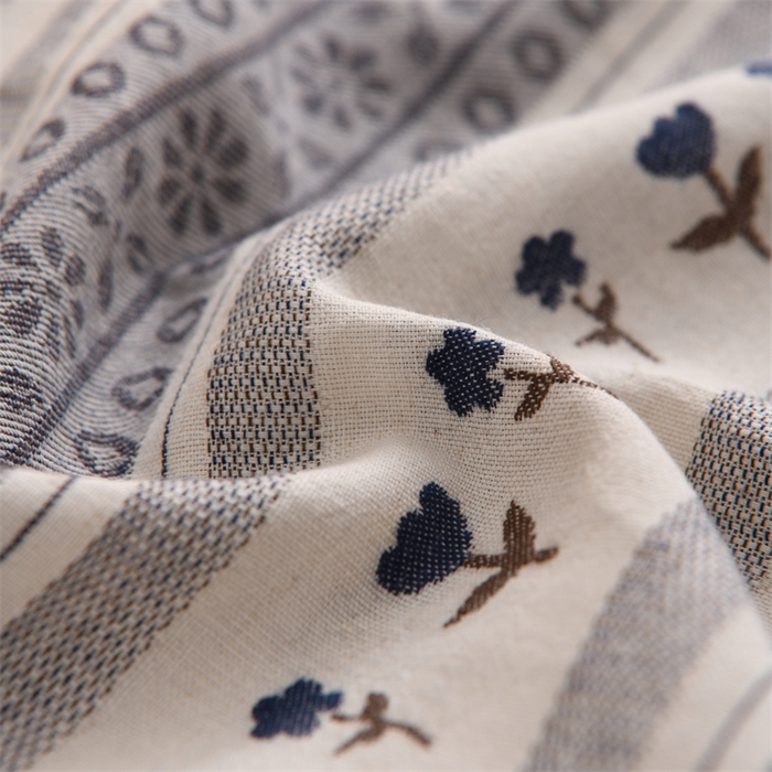 91家纺网 家纺一手货源 找家纺 织布人 2025新款全棉棉麻流梳花边全荞麦壳枕头成人家用学生助睡眠硬枕芯 棉麻流梳花边枕-蓝 色