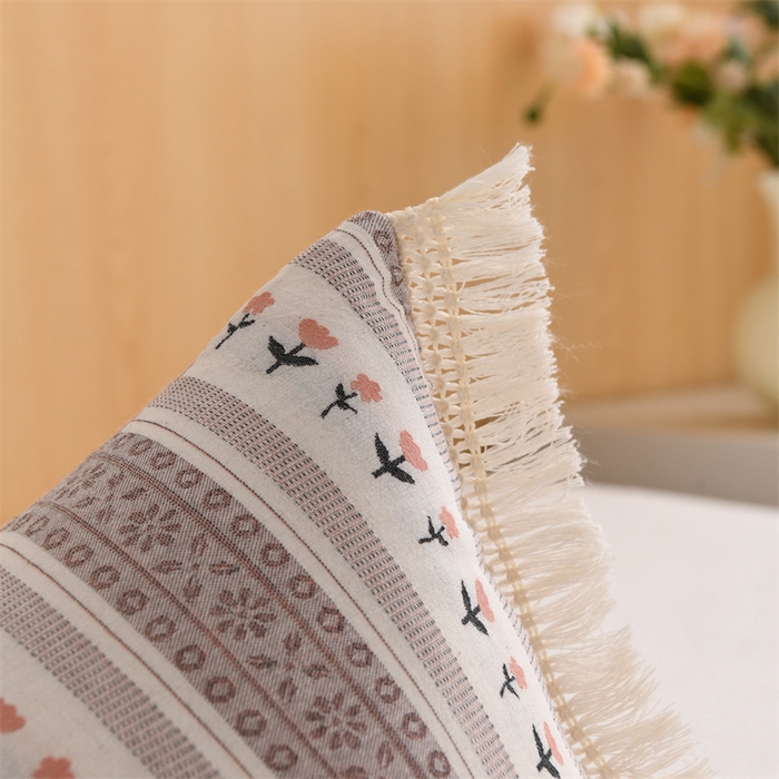 91家纺网 家纺一手货源 找家纺 织布人 2025新款全棉棉麻流梳花边全荞麦壳枕头成人家用学生助睡眠硬枕芯 棉麻流梳花边枕-粉色