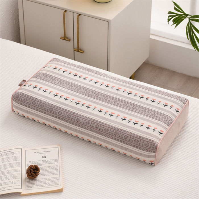 91家纺网 家纺一手货源 找家纺 （总）织布人 2025新款全棉棉麻立体碎花全荞麦壳枕头成人家用学生助睡眠硬枕芯