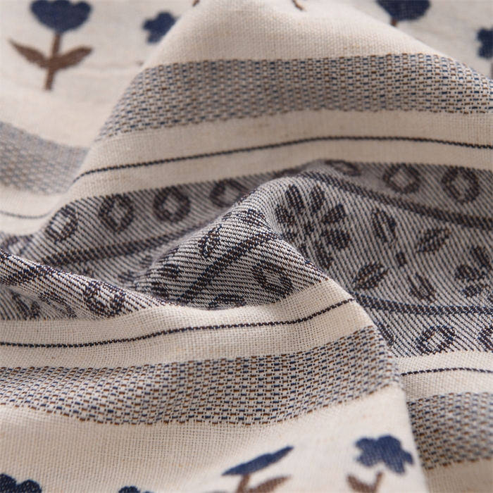 91家纺网 家纺一手货源 找家纺 织布人 2025新款全棉棉麻立体碎花全荞麦壳枕头成人家用学生助睡眠硬枕芯 棉麻立体小清新枕-蓝色