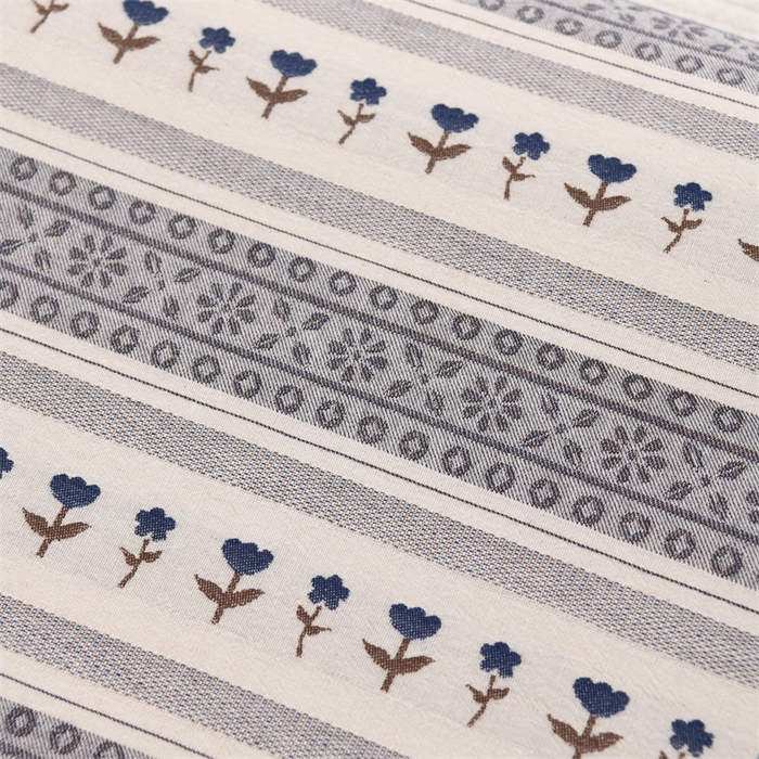 91家纺网 家纺一手货源 找家纺 织布人 2025新款全棉棉麻立体碎花全荞麦壳枕头成人家用学生助睡眠硬枕芯 棉麻立体小清新枕-蓝色