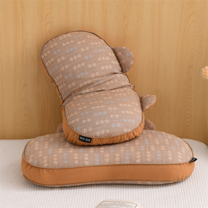 91家纺网 家纺一手货源 找家纺 织布人 2025新款荞麦枕全棉双层纱碎花全荞麦枕头成人家用学生助睡眠枕芯 全棉碎花熊猫枕-咖色