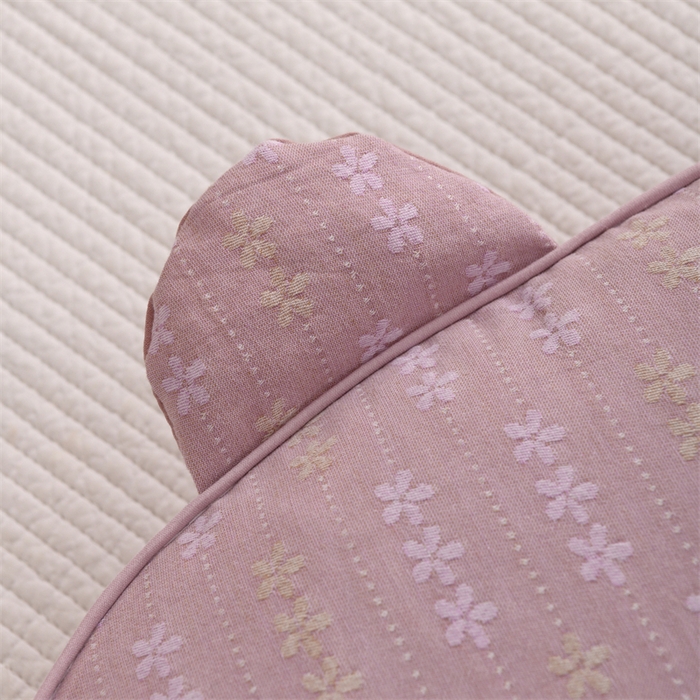 91家纺网 家纺一手货源 找家纺 织布人 2025新款荞麦枕全棉双层纱碎花全荞麦枕头成人家用学生助睡眠枕芯 全棉碎花熊猫枕-粉色