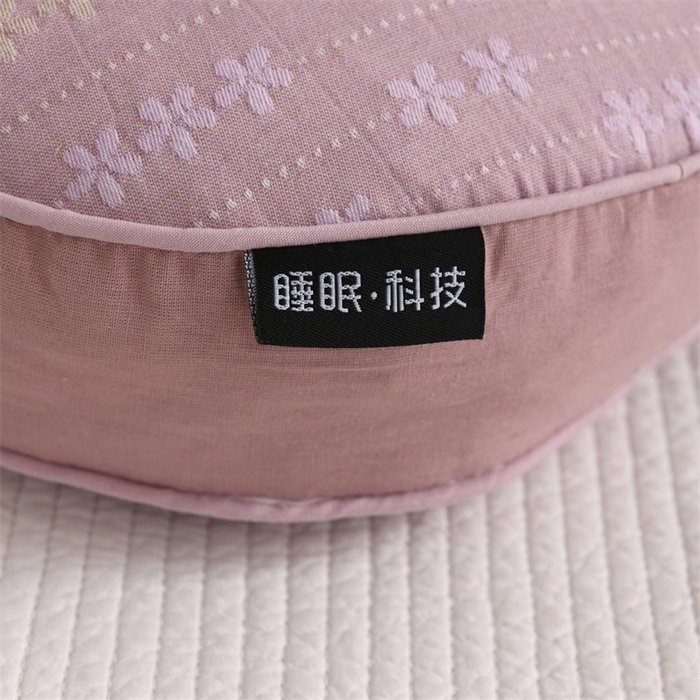 91家纺网 家纺一手货源 找家纺 织布人 2025新款荞麦枕全棉双层纱碎花全荞麦枕头成人家用学生助睡眠枕芯 全棉碎花熊猫枕-粉色
