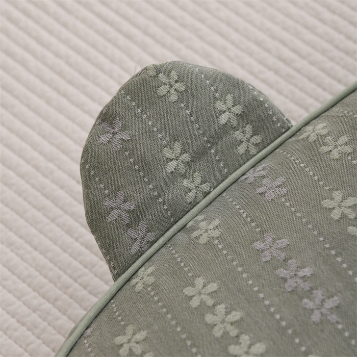 91家纺网 家纺一手货源 找家纺 织布人 2025新款荞麦枕全棉双层纱碎花全荞麦枕头成人家用学生助睡眠枕芯 全棉碎花熊猫枕-蓝灰