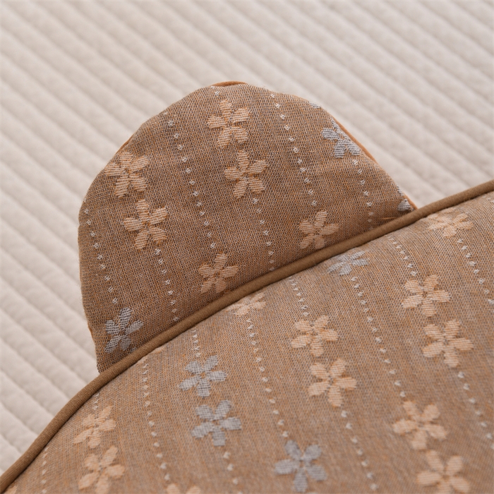 91家纺网 家纺一手货源 找家纺 织布人 2025新款荞麦枕全棉双层纱碎花全荞麦枕头成人家用学生助睡眠枕芯 全棉碎花熊猫枕-咖色