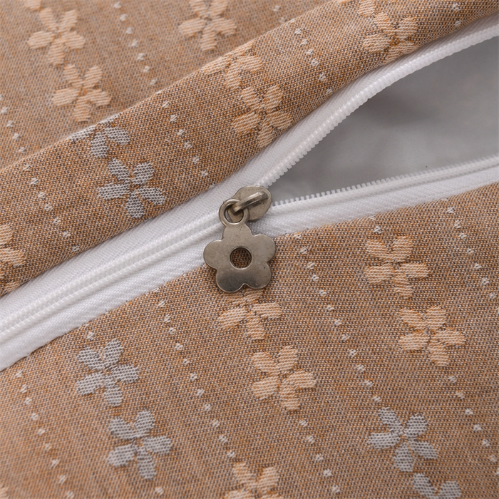 91家纺网 家纺一手货源 找家纺 织布人 2025新款荞麦枕全棉双层纱碎花全荞麦枕头成人家用学生助睡眠枕芯 全棉碎花熊猫枕-咖色