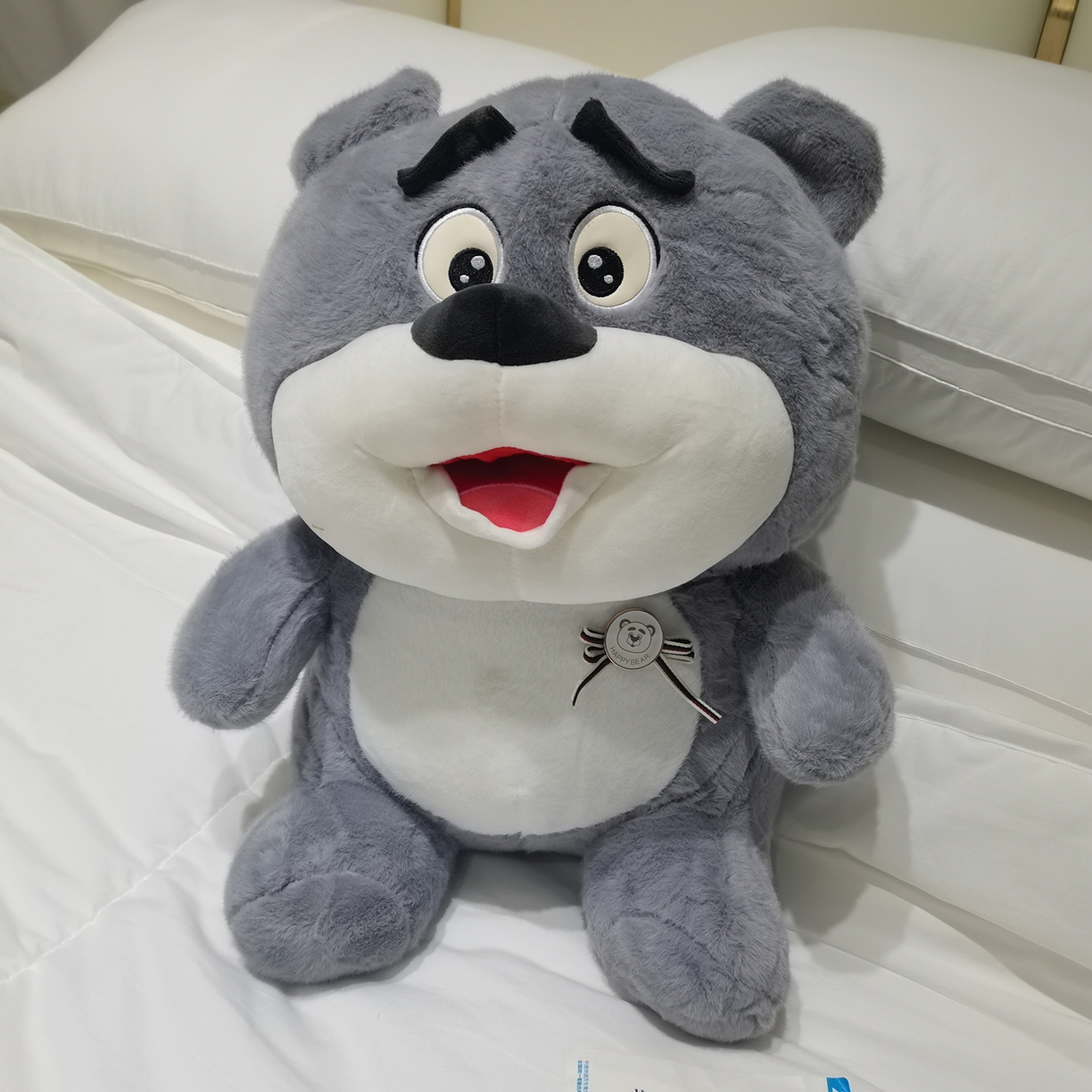 91家纺网 家纺一手货源 找家纺 （总）安力森/诚臻酒店用品 2025新款软萌动物毛绒公仔合集 大象 / 哈士奇 / 小熊玩偶 床上抱枕枕头礼物