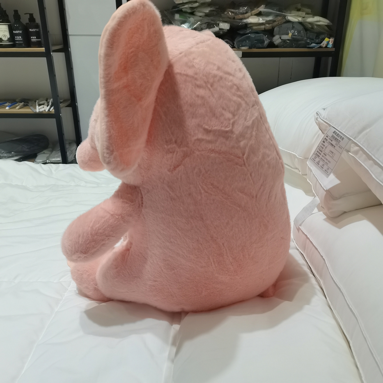 91家纺网 家纺一手货源 找家纺 安力森/诚臻酒店用品 2025新款软萌动物毛绒公仔合集 大象 / 哈士奇 / 小熊玩偶 床上抱枕枕头礼物 大象粉